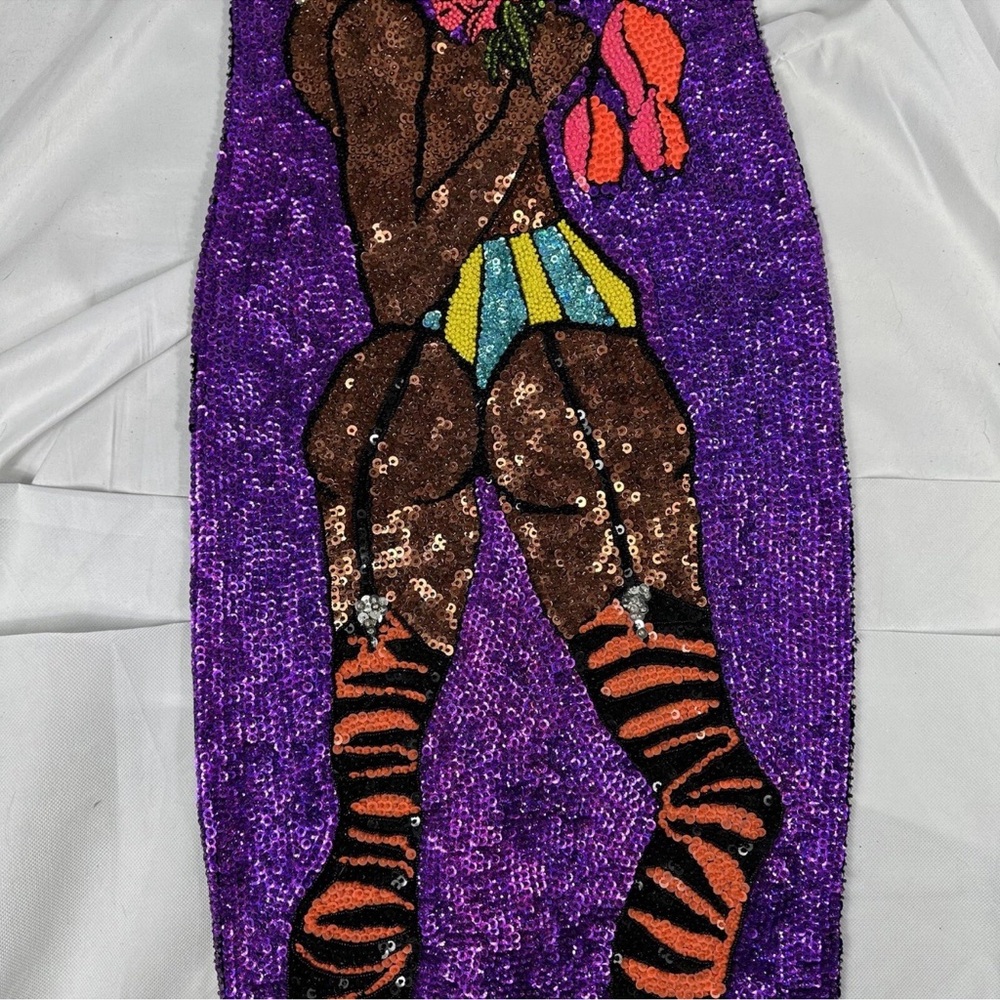 Discount Universe Dress Bodycon Looking For a Kiss Sequin Size Small NWT - Picture 9 of 12
